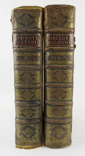 LE CLERC (D) et MANGET (J.J). Bibliotheca Anatomica sive recens in anatomia inventorum...
Genève,...