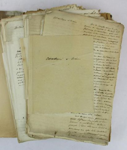 ROCHARD (Claude-Toussaint-Guillaume-Benoît). Manuscrit des cours professés à la faculté...