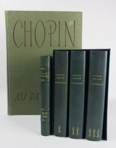 null [CHOPIN]. POURTALES (G. de). Chopin ou le poëte. Paris, NRF, 1930. In-8 demi-chagrin...