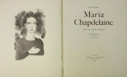 HEMON (L). Maria Chapdelaine. Paris, éd. du Polygone, 1927. In-4° broché, couverture...