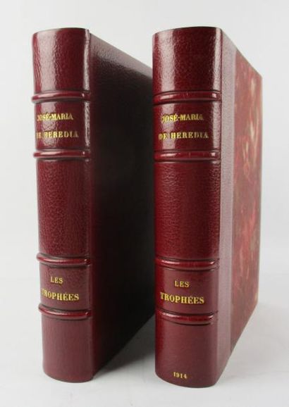 HÉRÉDIA (José-Maria de). Les Trophées. Paris, Ferroud, 1914.
In-4°, maroquin rouge...