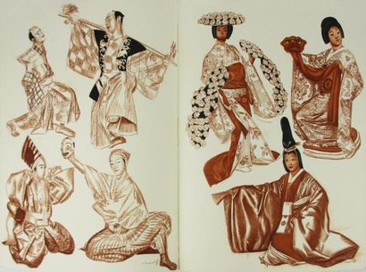 IACOVLEFF (A) - ELISSEEFF (S.). Le théâtre Japonais (Kabuki).
Paris, Meynial, 1933....