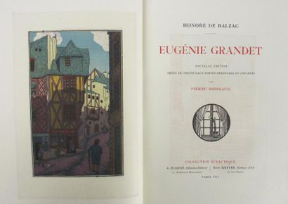 BALZAC (Honoré de). Eugénie Grandet. Paris, A. Blaizot et René Kieffer (Collection...