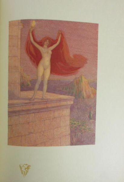 LOUYS (Pierre). Aphrodite. Moeurs antiques. Paris, Ferroud, 1909. In-4°, demi maroquin...