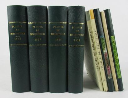 null PLAISIR DU BIBLIOPHILE (Le). Paris, au Sans Pareil, 1925-31. 9 volumes in-12,...