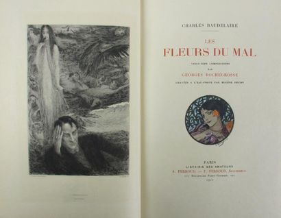 BAUDELAIRE (Charles). Les Fleurs du Mal. Paris, A. Ferroud, 1910. In-8, demi maroquin...