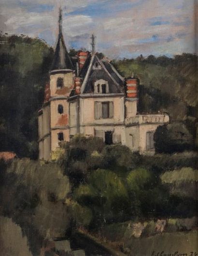 François Emile CHAMBON (1905-1993) La roseraie, 1934.
Huile sur toile, signée en...
