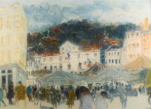 Jean FUSARO (1925) "Lyon, Saint-Paul".
Huile sur toile, signée en bas à droite, titrée...
