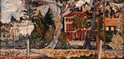 Alexandre GARBELL (1903-1970) Villas, le sud.
Huile sur toile, signée en bas à gauche.
25...