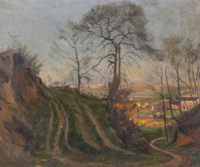 Ernest Victor HAREUX (1847-1909) Paysage.
Huile sur toile, signée en bas à gauche.
38...