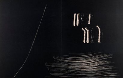 null Hans HARTUNG (1904-1989) " De Farandoles" suite planche 5.Lithographie en noir...