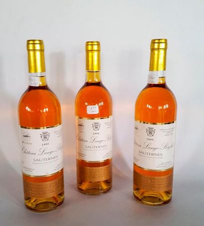 null 3 Bts Château Lange-Réglat, Sauterne, 1995. (niveaux normaux, étiquettes BE...