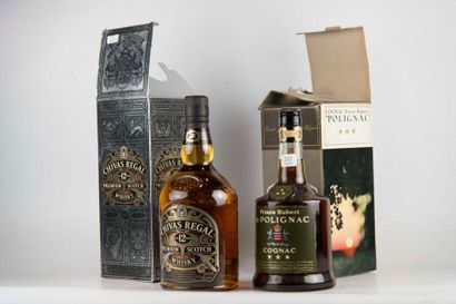 null 2 Bts Alcool : 

1 Bt Prince Hubert de Pollignac, Cognac, 40%. 

1 Bt Chivas...