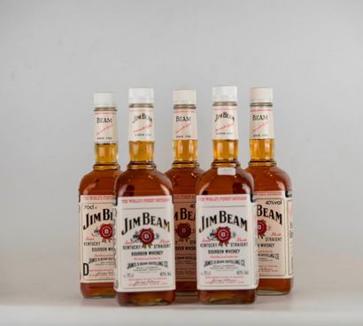 null 5	 Bts		 JIM BEAM. Kentucky straight		 Bourbon Whiskey	, 70cl, 40 %vol, (Etiquettes...