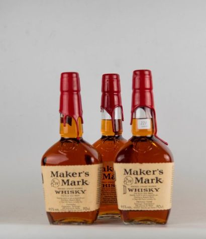 null 3 Bts MARKER'S MARK. Kentucky straight Bourbon, Whiskey, 70cl, 45 %vol