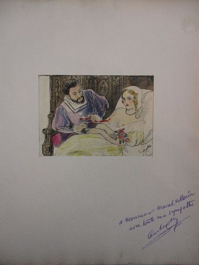 RONSARD. Les Amours. Poëmes choisis. (Paris, l'artiste, 1940). Petit in folio, en...