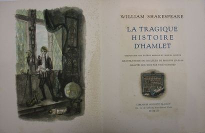 SHAKESPEARE (William). La tragique histoire d'Hamlet. Paris, Blaizot, 1952. In-4°,...