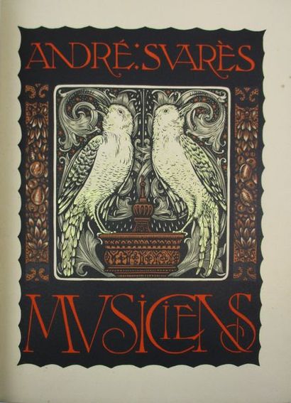 SUARÈS (André). Musiciens. Paris, Les livres de Louis Jou, 1931. In-4°, demi maroquin...