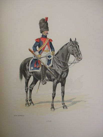 BUE. (Capitaine). Livre d'or des carabiniers. (Paris, Blot, 1898). In-4°, reluire...