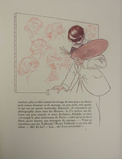 COLETTE. La vagabonde. Paris, Société du Livre d'Art, 1924. In-4°, broché, étui....