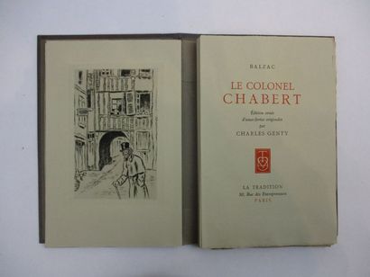 BALZAC (Honoré de). Le colonel Chabert. Paris, la Tradition, 1942. In-8, en feuilles...