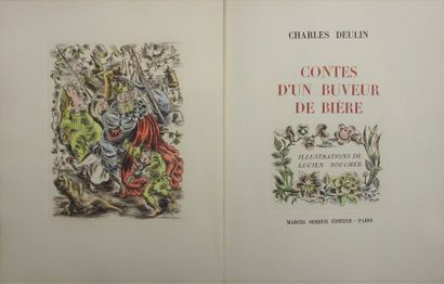 DEULIN (Charles). Contes d'un buveur de bière. Paris, Marcel Seheur (1945). In-4°,...