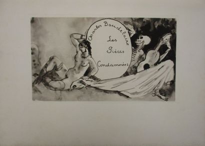BAUDELAIRE. Les Fleurs du mal. Pièces condamnées. Paris, Paul Cotinaud, 1931. In-folio...