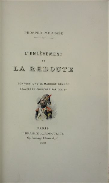 MÉRIMÉE (Prosper). L'enlèvement de la Redoute. Paris, Rouquette, 1902. In-8, demi-...