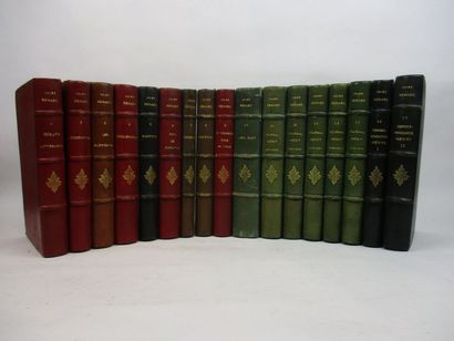 RENARD (Jules). Oeuvres complètes. Paris, Bernouard, 1925-1927. 17 volumes in-8,...