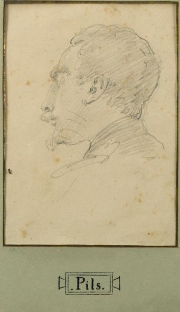 null Isidore PILS (1813-1875) attribué à. Portrait de M.BERNADAC, officier d’artillerie....
