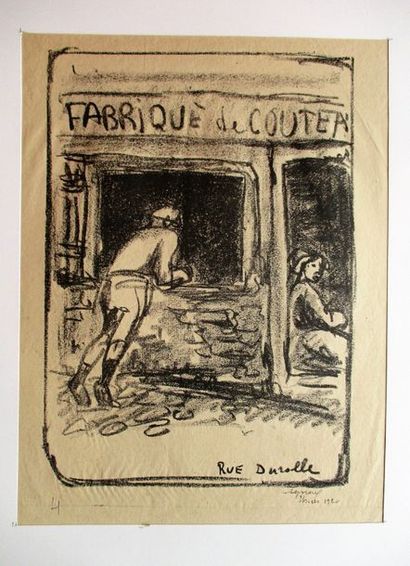 null Thiers - DIVERS. Ensemble de 6 grandes gravures du XX° siècle sur Thiers (Lepreux,...