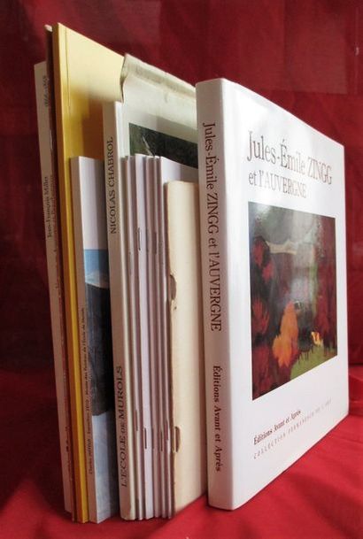 null Thiers - CATALOGUES D’ARTISTES – EXPOSITIONS. Ensemble de 13 catalogues d’artistes...