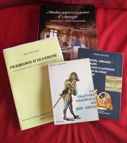 null Thiers - DELAUNAY (P.). Catalogue des filigranes d’Auvergne. 3000 reproductions....