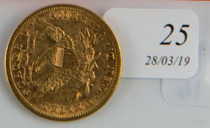 null Pièce or 10 $ USA de 1881