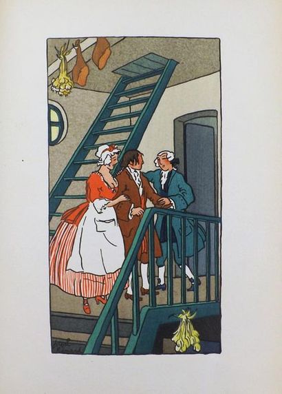 null DIDEROT. Jacques le Fataliste et son maitre. Paris, Lapina, 1922. In-8 broché.
	Illustrations...