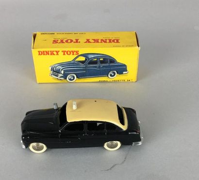 null Dinky Toys France, Ford "Vedette 54" taxi, réf 24X, noire toit beige (éclat...