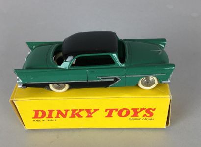 null Dinky Toys France, Plymouth " Belvédère", réf 24D, vert bouteille toit noir...