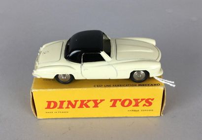 null Dinky Toys France, Mercedes 190 SL version sans vitre, ref 24H, crème toit noir,...