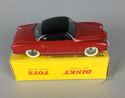 null Dinky Toys France, Volkswagen Karmann Ghia ref 24M,calandre en creux, rouge...