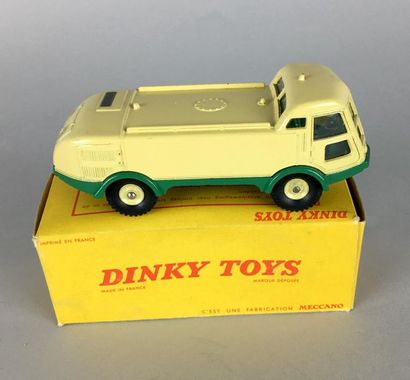 null Dinky Toys France, arroseuse-balayeuse L.M.V à cabine vitrée réf 596, beige...