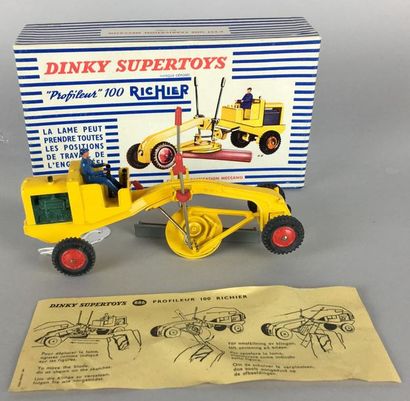 null Dinky Toys France, "profileur" 100 Richier, réf 886, jaune et rouge,complet,...