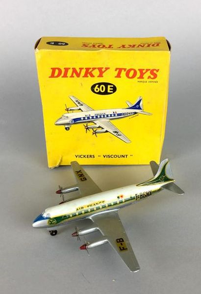 null Dinky Toys France, Vickers " Viscount" réf 60E, très bon état en boite d'or...
