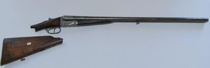 null Fusil de chasse Hammerless à canons juxtaposés, n°3067BA. Crosse accidentée....