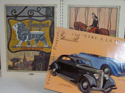 (AUTOMOBILE) Catalogue PEUGEOT 1934. De format...