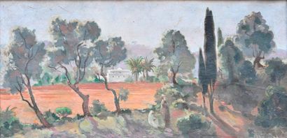 BERSIER Jean-Eugène (1895-1978). Paysage...
