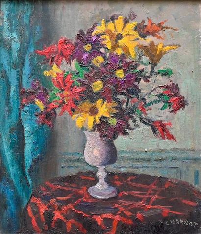 CHARRAT Louis (1903-1971). Bouquet of antemies....