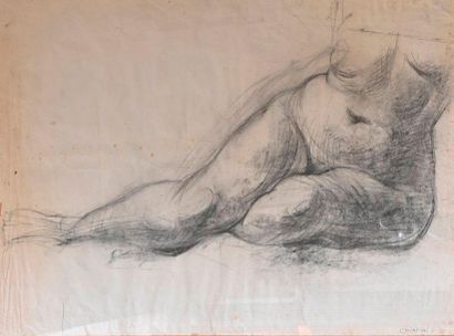 CHIAPINI (20th). Nude sitting and nude standing....