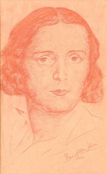 DELLA SELVA Pino (1904-1987). Portrait de...