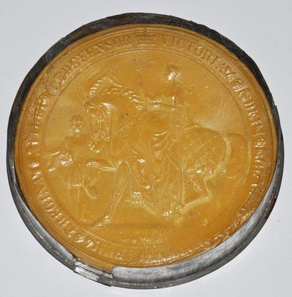 Great seal of Queen Victoria of England in...