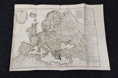 EUROPE - Carte géographique de l'Europe divisée...
